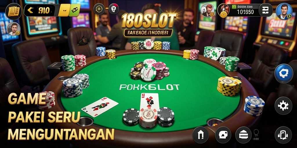 Tangkapan layar gameplay Poker yang mendebarkan di 180SLOT.