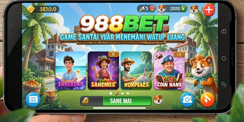 Tampilan gameplay santai dan menyenangkan di 988BET.