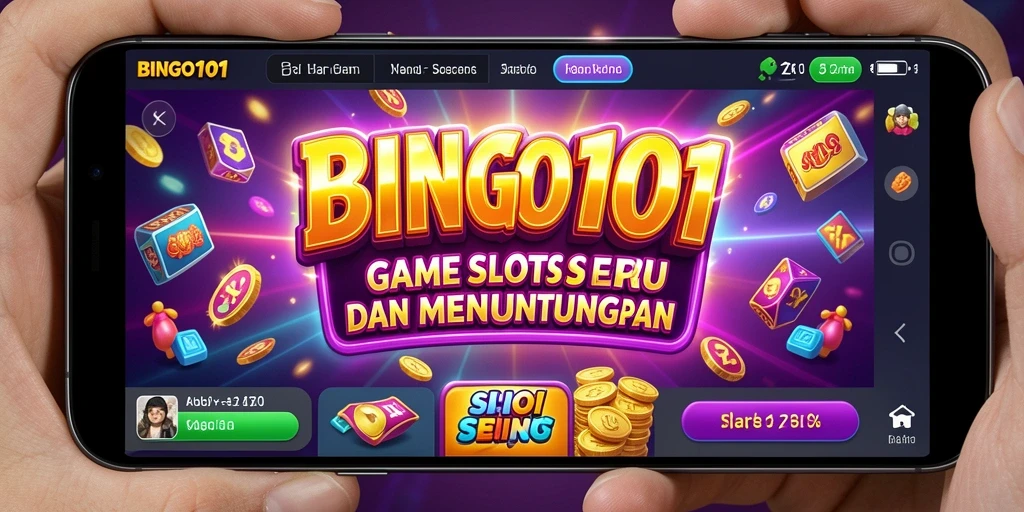 Tampilan gameplay menarik dari BINGO101 di layar smartphone.