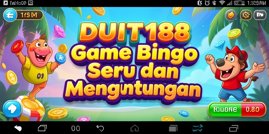 Tampilan gameplay DUIT188 dengan suasana Bingo yang seru.