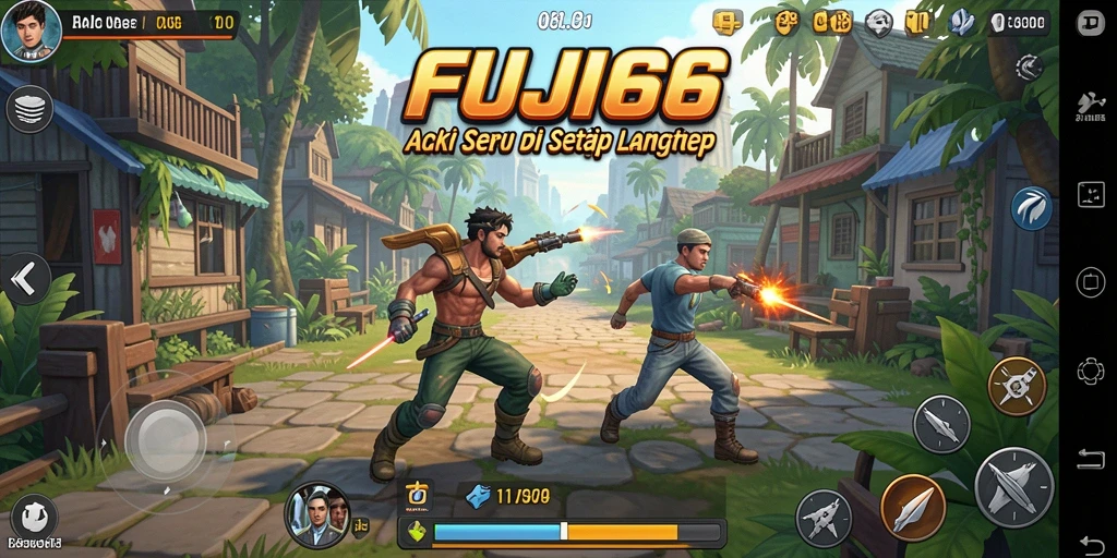 Tampilan gameplay FUJI66 yang mendebarkan dan penuh aksi.