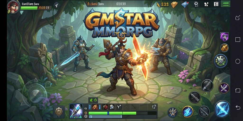 Gameplay GMSTAR yang seru dan visual menarik.
