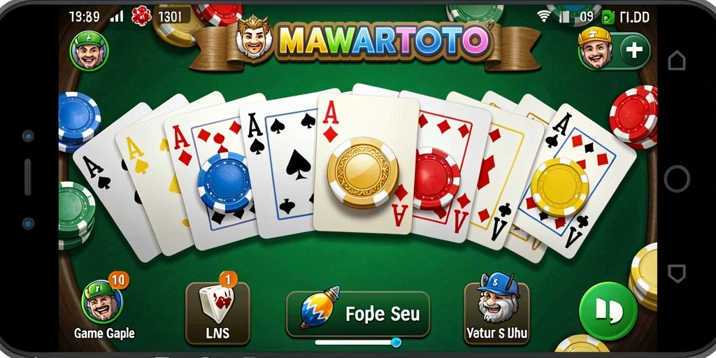 Tampilan gameplay seru MAWARTOTO saat bermain Gaple.