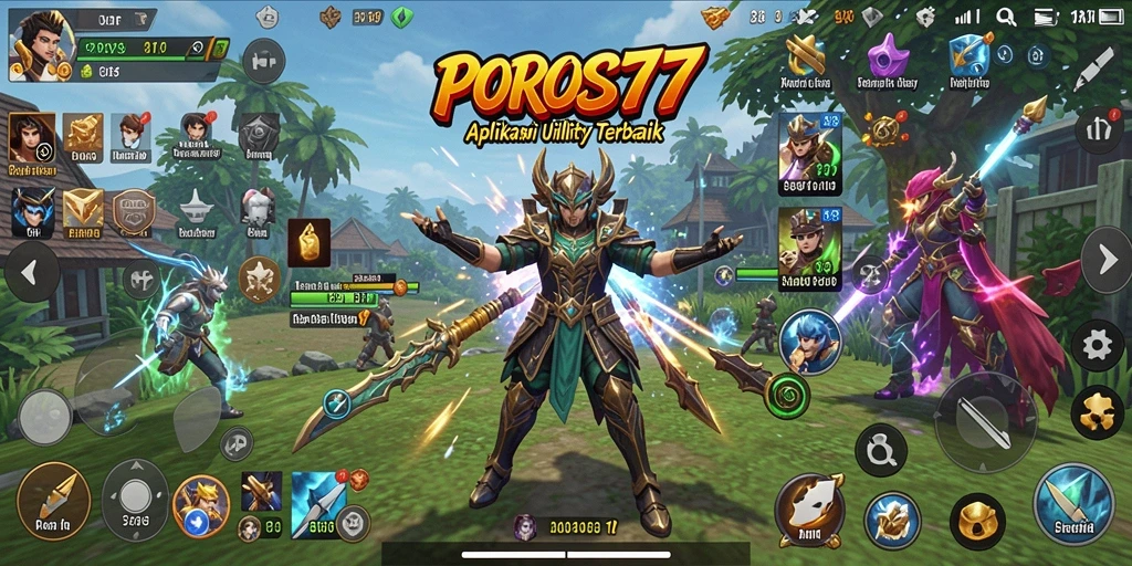 Tangkapan layar POROS77 menunjukkan fitur Utility yang memudahkan pengguna.