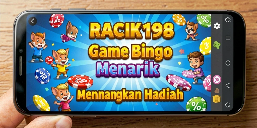 Screenshot gameplay menunjukkan keseruan bermain Bingo di RACIK198.