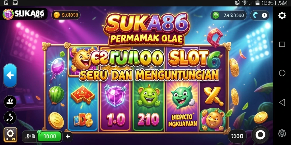 Screenshot gameplay SUKA86 menampilkan mesin slot yang menarik.