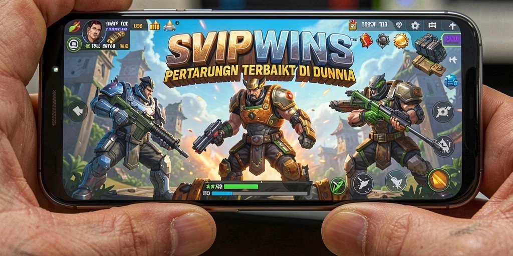 Tampilan gameplay menarik dari SVIPWINS dalam pertempuran Battle Royale.